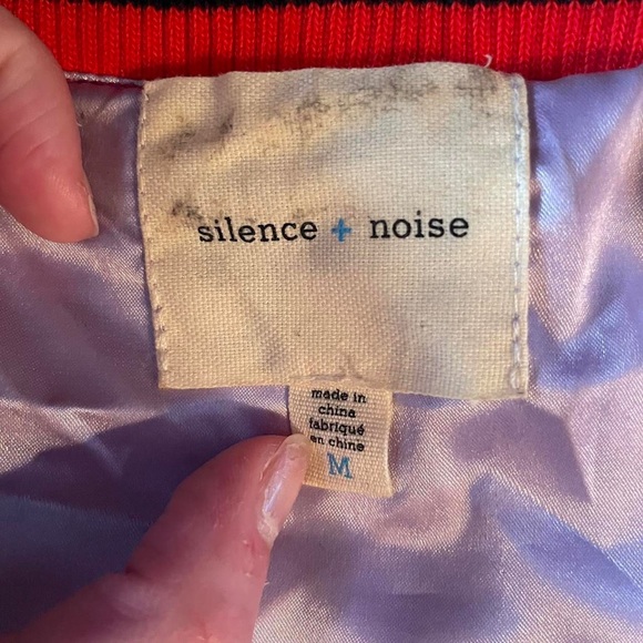 Silence + Noise Embroidered Bomber Jacket - Picture 4 of 4